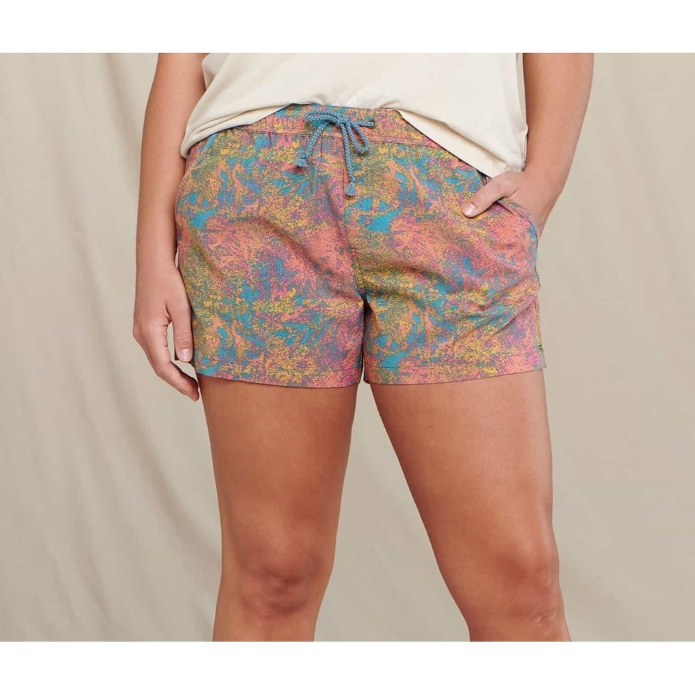 Toad and Co Boundless Shorts Pull On Dreamsicle Pix Print Outdoor Women's XL